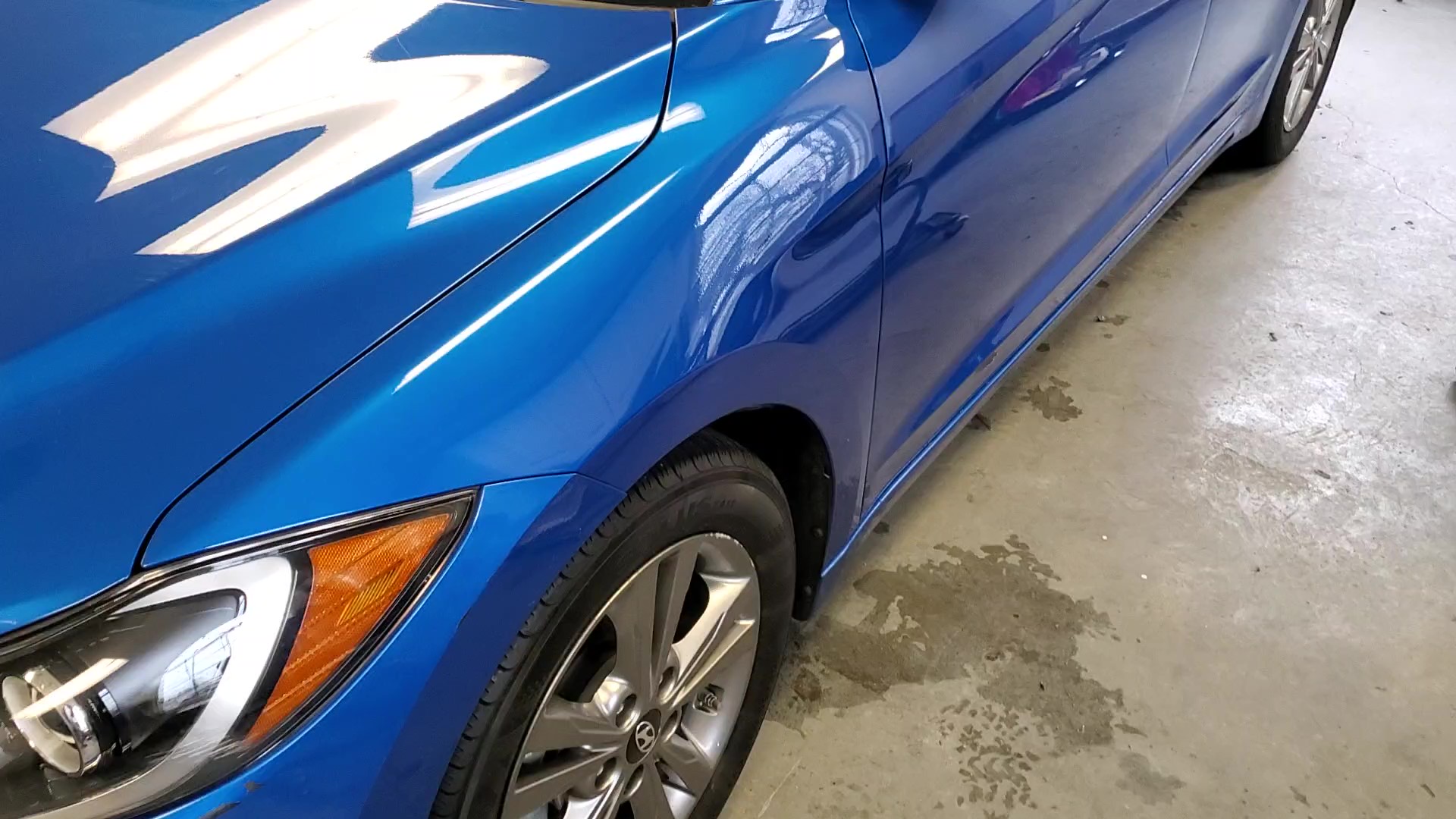 Blue Hyundai after PDR